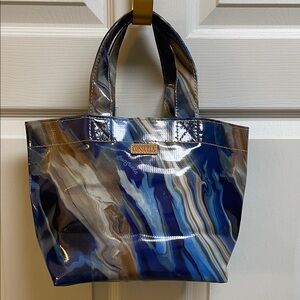 Consuela Blue and Brown Swirl Tote